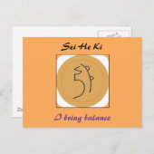 Sei He Ki Reiki Symbol Briefkaart (Voorkant / Achterkant)