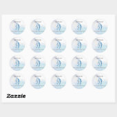 Sei He Ki Reiki Symbool voor genezing Ronde Sticker (Vel)