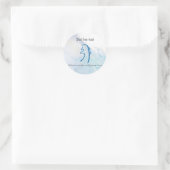 Sei He Ki Reiki Symbool voor genezing Ronde Sticker (Tas)