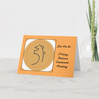 Sei hij het Symbool van Ki Reiki Kaart