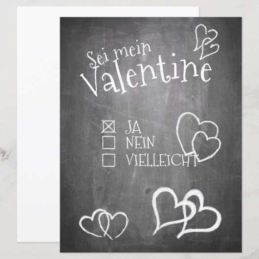 Sei mein Valentijn (Voorkant / Achterkant)