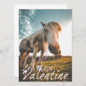 Sei mein Valentin mit schauenden Pferd V2.0 (Voorkant / Achterkant)