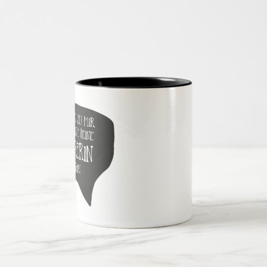 Sei nett zu mir, ich könnte deine Lehrerin werden! Tweekleurige Koffiemok (Center)