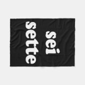 Sei Sette Italian Funny  Fleece Deken (Voorkant (Horizontaal))