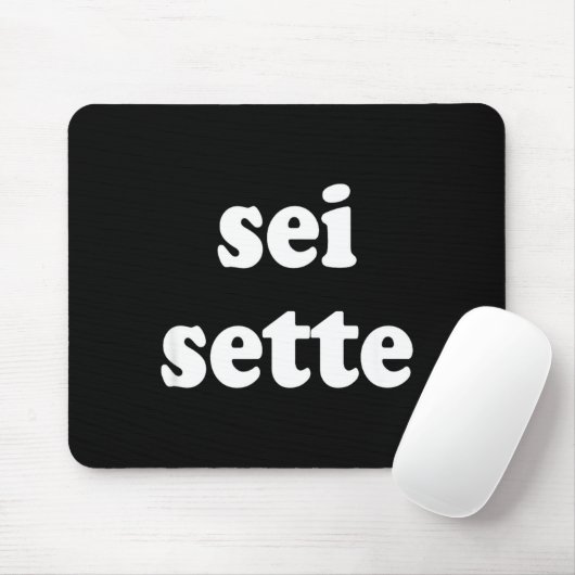 Sei Sette Italian Funny  Muismat (Met muis)