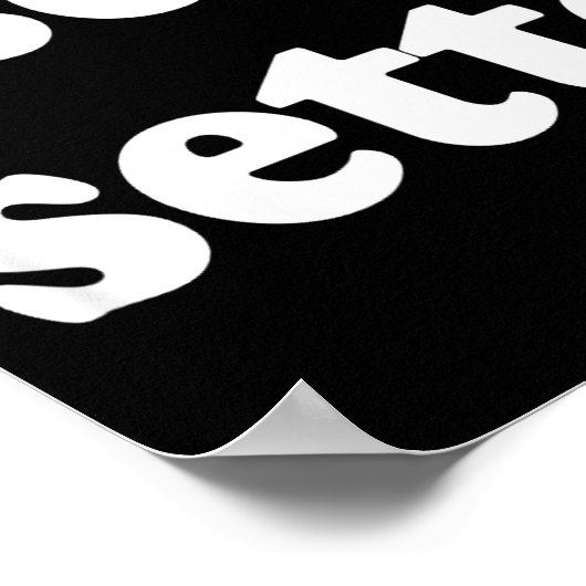 Sei Sette Italian Funny  Poster (Hoek)