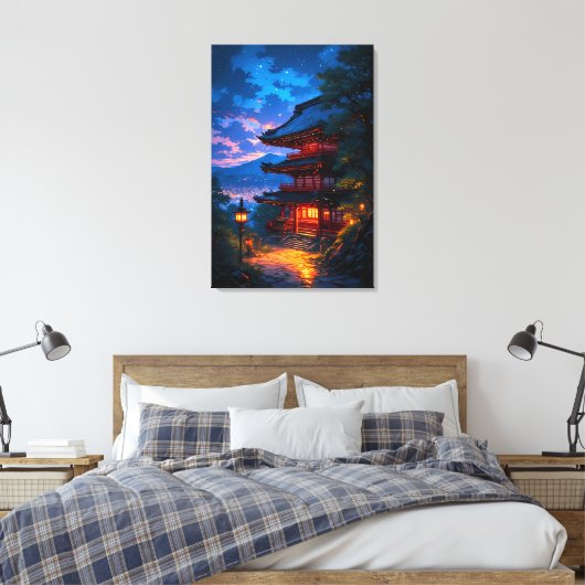 Seichi no Yoru (Gewijde Nacht) Canvas Afdruk (Insitu (Slaapkamer))