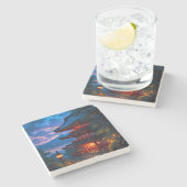 Seichi no Yoru (Heilige Nacht) Stenen Onderzetter (Zijkant)