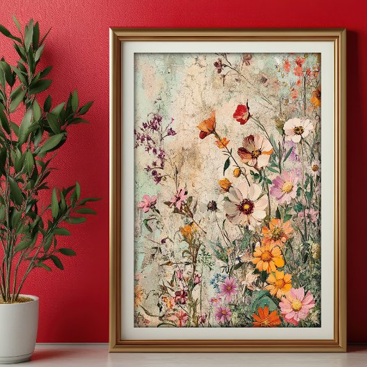 Seidenpapier Decoupage Herbst Wildblumen Var03 Tissuepapier