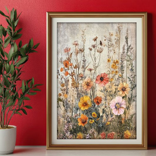 Seidenpapier Decoupage Herbst Wildblumen Var05 Tissuepapier