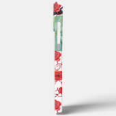 Seigaiha Bloemig Golfpatroon Koi Vis Monogram Case-Mate iPhone Case (Achterkant / Links)