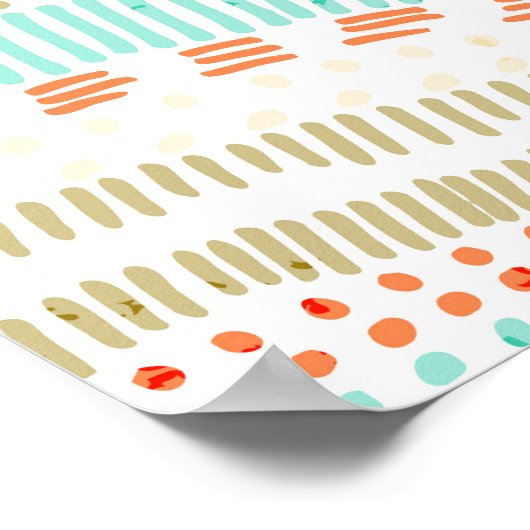 Seigaiha-golven:  golvenpatroon poster (Hoek)