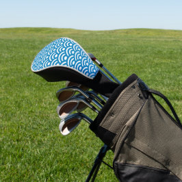 Seigaiha, Golven, Japans, Blauw en Wit Golfheadcover
