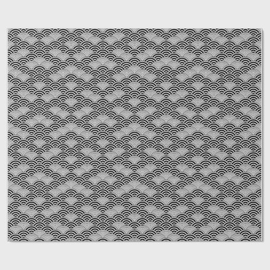 Seigaiha Japans golflengteringspatroon Cadeaupapier (Vlak)