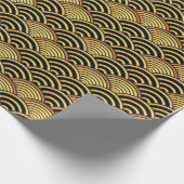 Seigaiha Japans golflengterpatroon Cadeaupapier (Hoek)