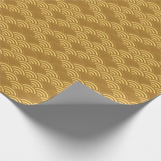 Seigaiha Japans golflengterpatroon Cadeaupapier (Hoek)