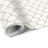 Seigaiha Japanse Golf Cadeaupapier (Rol Hoek)