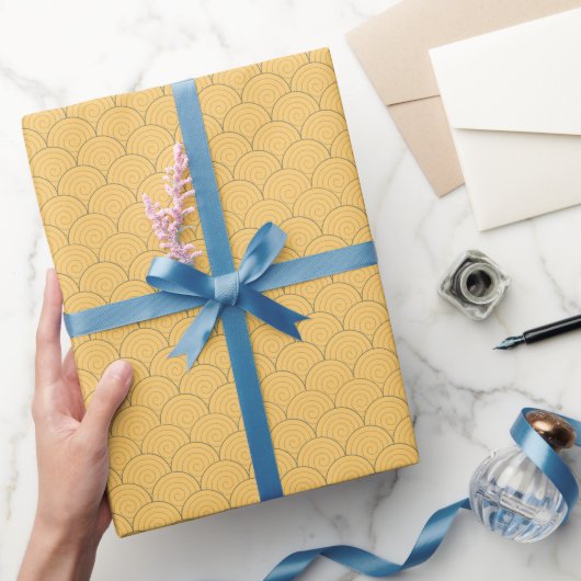Seigaiha Japanse Golf Cadeaupapier (Geschenken)
