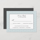 Seigaiha | Stof Blauw Japans golf menu optie (Voorkant / Achterkant)