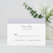 Seigaiha | Stof Lilac Japanse golf wedding rsvp (Staand voorkant)