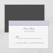 Seigaiha | Stof Lilac Japanse golf wedding rsvp (Voorkant / Achterkant)