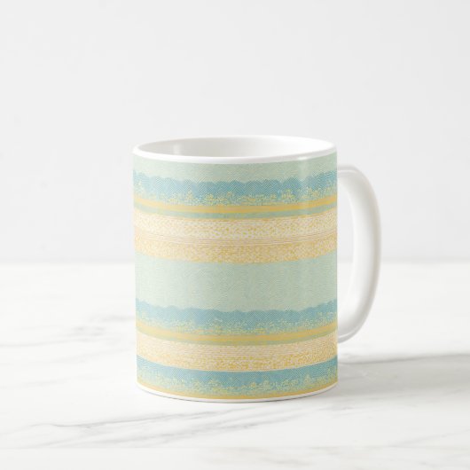 Seigaiha Wave Pattern Mug Koffiemok (Voorkant rechts)