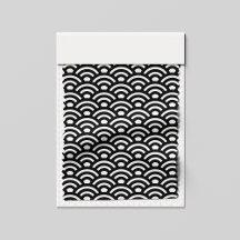 Seigaiha, Waves, Japanese, Black and White