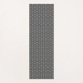 Seigaiha, Waves, Japanese, Black and White Yogamat (Voorkant)