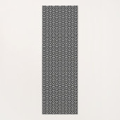 Seigaiha, Waves, Japanese, Black and White Yogamat (Achterkant)