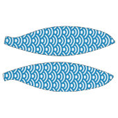 Seigaiha, Waves, Japanese, Blue and White Basketbal (Panelen)