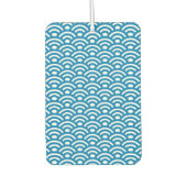 Seigaiha, Waves, Japanese, Blue and White Luchtverfrisser (Voorkant)