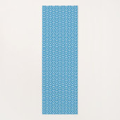 Seigaiha, Waves, Japanese, Blue and White Yogamat (Achterkant)