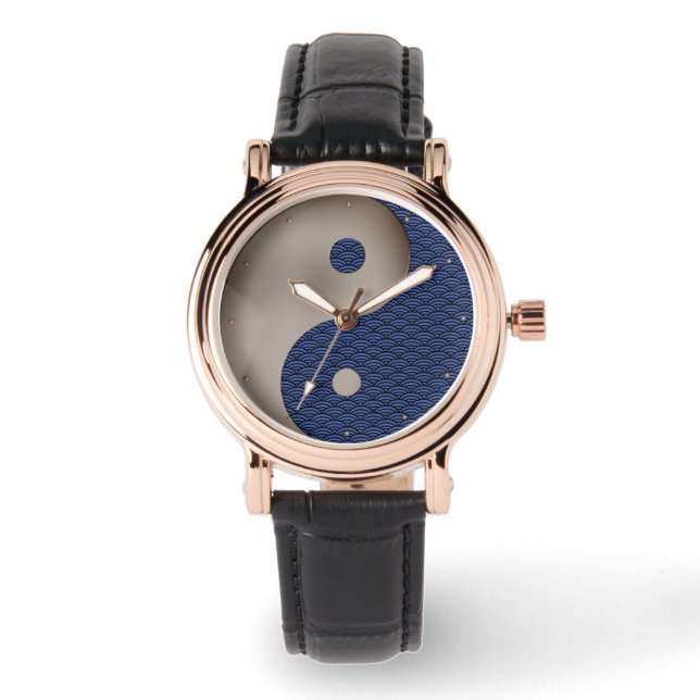 Seigaiha Yin Yang Horloge (Voorkant)
