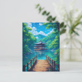 (Seijaku no Kohan) -  Lakeside Serenity Briefkaart (Staand voorkant)