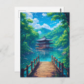 (Seijaku no Kohan) -  Lakeside Serenity Briefkaart (Voorkant / Achterkant)