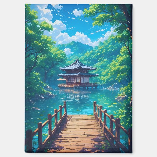 (Seijaku no Kohan) -  Lakeside Serenity Magneet (Voorkant)