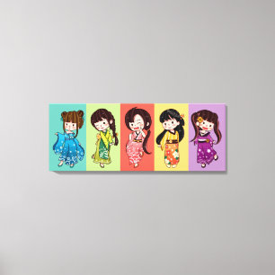 Seijin no Hi Kimono Girls Canvas