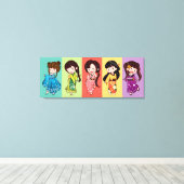 Seijin no Hi Kimono Girls Canvas (Insitu (Houten vloer))