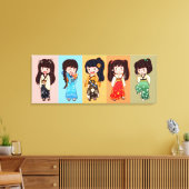 Seijin no Hi Kimono Girls Canvas Afdruk (Insitu (Woonkamer))