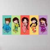 Seijin no Hi Kimono Girls Poster (Voorkant)