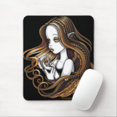 "Seika" Amber Roos Crystal Ball Angel Mousepad Muismat (Met muis)