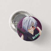 Seikon no Qwaser Sasha Ronde Button 3,2 Cm (Voorkant /achterkant)