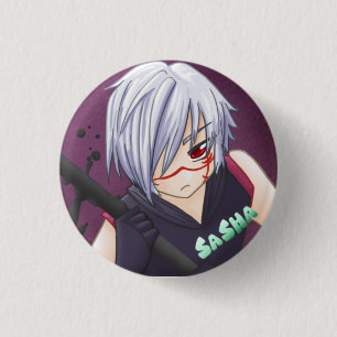 Seikon no Qwaser Sasha Ronde Button 3,2 Cm