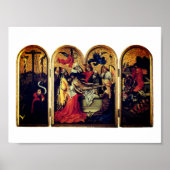 Seilern Triptych (door Robert Campin) Poster (Voorkant)