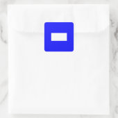 Sein Vlag Letter P (Papa) Vierkante Sticker (Tas)