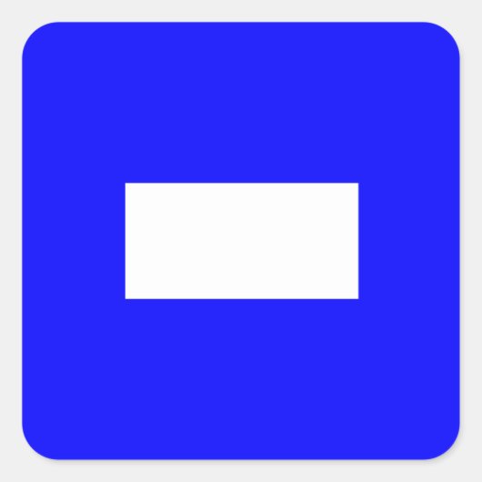 Sein Vlag Letter P (Papa) Vierkante Sticker (Voorkant)