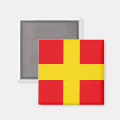 Sein Vlag Letter R (Romeo) Magneet (Voorkant / Achterkant)