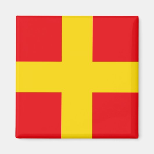Sein Vlag Letter R (Romeo) Magneet (Voorkant)