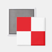 Sein Vlag Letter U (Uniform) Magneet (Voorkant / Achterkant)