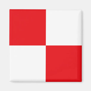 Sein Vlag Letter U (Uniform) Magneet